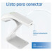 iggual Lector código barras 2D USB botón blanco-123 iggual Lector código barras 2D USB botón blanco