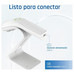 iggual Lector código barras 2D USB botón blanco-123 iggual Lector código barras 2D USB botón blanco