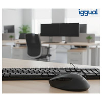 iggual Teclado USB estándar CK-SILENT-105T negro-121 iggual Teclado USB estándar CK-SILENT-105T negro