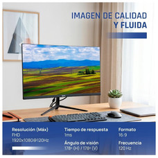 iggual Monitor 24" IPS 1ms FHD 120Hz VGA HDMI MM-127 iggual Monitor 24" IPS 1ms FHD 120Hz VGA HDMI MM