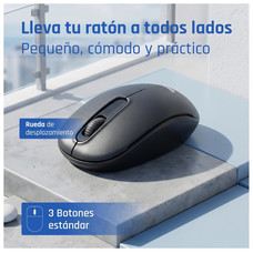 iggual Ratón inalámbrico WOM-STANDARD-3D 1000DPI-120 iggual Ratón inalámbrico WOM-STANDARD-3D 1000DPI