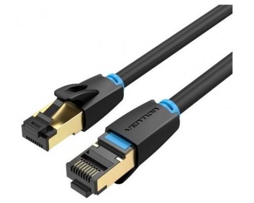 CABLE DE RED LATIGUILLO RJ45 CAT.8 SFTP AWG28 3 M NEGRO VENTION (Espera 4 dias)