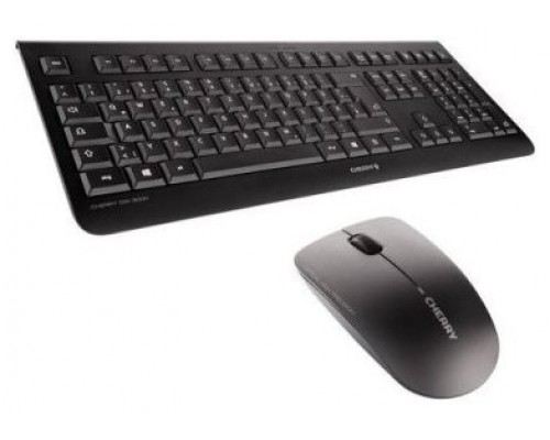 Cherry Teclado+Ratón Inalámbrico Inglés DW3000 Neg