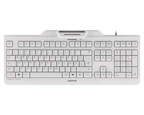 TECLADO CON LECTOR DNIe BLANCO CHERRY (Espera 4 dias)