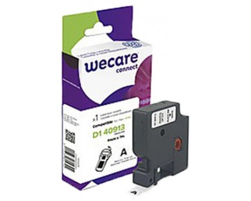 ARMOR    WECARE Etiqueta Blanca Texto negro para DYMO D1 43613 6mmx7m