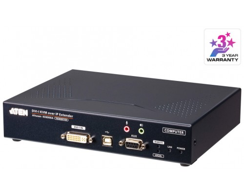 ATEN Transmisor KVM por IP DVI-I single display USB (Espera 4 dias)