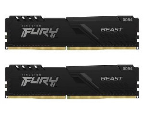 DDR4 16 GB (2X8KIT) 3200 Mhz. FURY BEAST KINGSTON (Espera 4 dias)