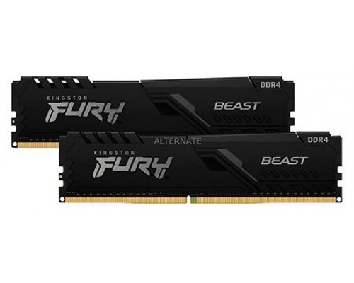 DDR4 KINGSTON FURY BEAST 32 GB 2 X 16GB 3200 NEGRO