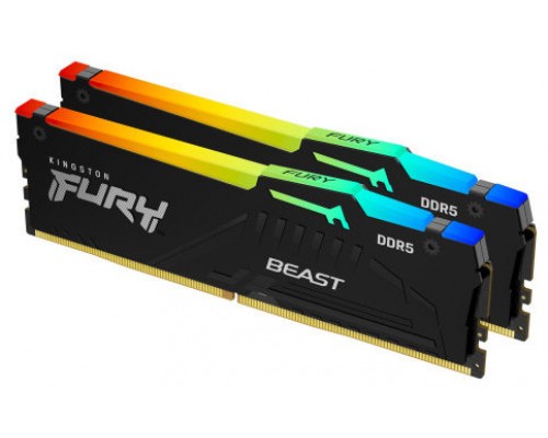 DDR5 KINGSTON 2x 32GB KIT 5600 FURY BEAST RGB EX