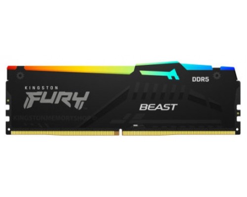 MODULO DDR5 16GB 5600MHZ KINGSTON FURY BEAST RGB (Espera 4 dias)