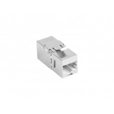 ADAPTADOR LANBERG CAT6 FTP HEMBRA THRU KEYSTONE RJ45 A RJ45, 90 GRADOS