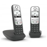 Gigaset A690 Duo Teléfono analógico Identificador de llamadas Negro, Plata (Espera 4 dias)