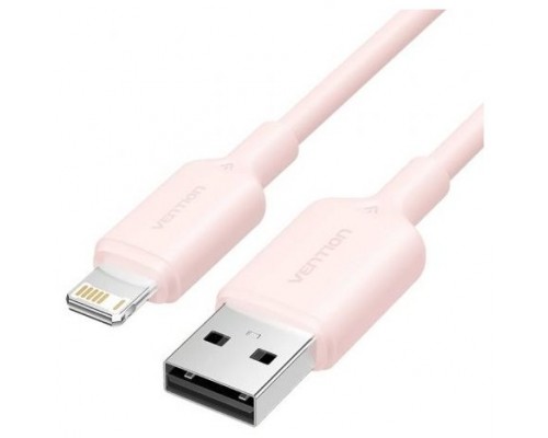 CABLE 2.0 USB A LIGHTNING 1 M ROSA VENTION (Espera 4 dias)
