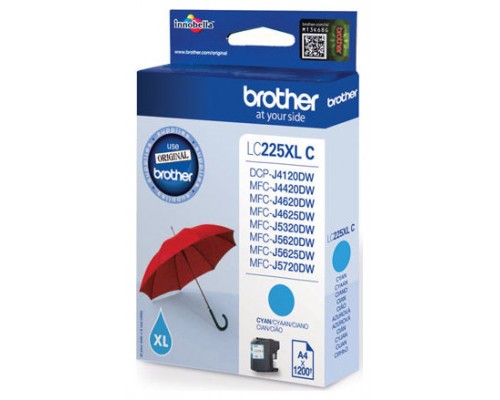 BROTHER Cartucho tinta azul super larga duracion MFCJ4120DW/MFCJ4620DW/MFCJ5320DW/MFCJ5620DW/J5720