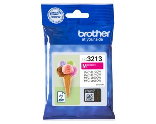 BROTHER Cartucho de tinta magenta larga duracion LC3213M