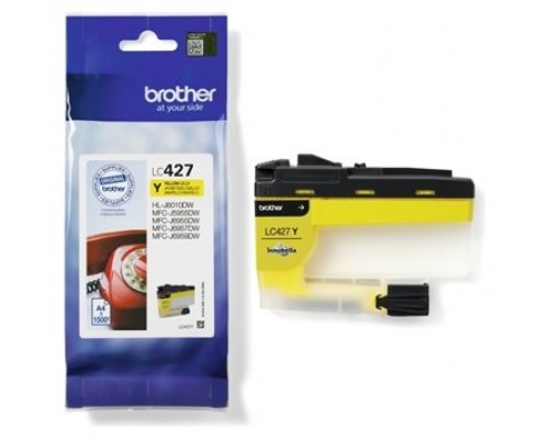 BROTHER cartucho de tinta amarillo para la mfcj5955dw y mfcj6955dw/LC427Y