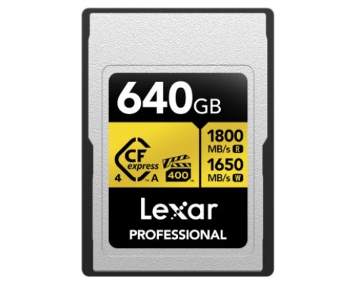 Lexar LCAGOLD640G-RNENG memoria flash 640 GB CFexpress tipo A (Espera 4 dias)