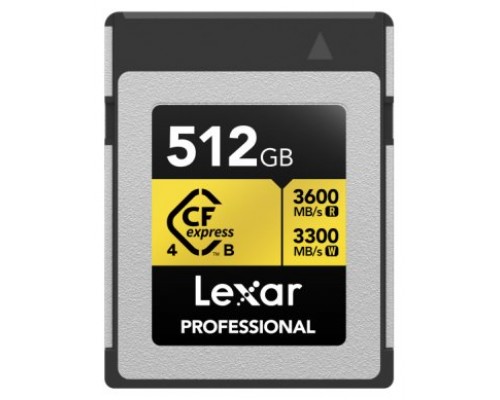 Lexar LCXEXP4512G-RNENG memoria flash 512 GB CFexpress tipo B (Espera 4 dias)