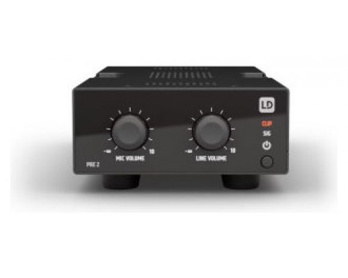 LD SYSTEMS INTEGRATION SERIE TICA (LDPRE2) TWO-CHANNEL MICROPHONE AND LINE MIXER WARRANTY 5 YEARS (PU8) (Espera 4 dias)