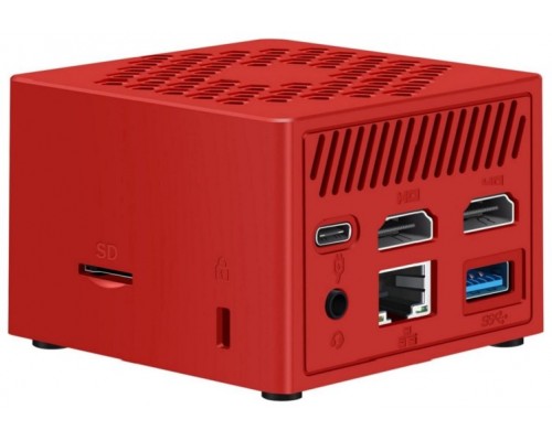 MINIPC LEOTEC INTEL N100 8GB 128GB M.2 WIN11 PRO PRE-INSTAL ROJO