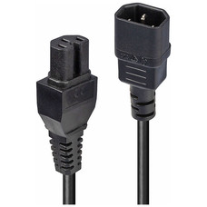 Lindy 30314 cable de transmisión Negro 2 m C14 acoplador C15 acoplador (Espera 4 dias)-1052 Lindy 30314 cable de transmisión Negro 2 m C14 acoplador C15 acoplador (Espera 4 dias)