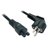 Lindy 3m, CEE 7/7 - IEC 320 C5 Negro CEE7/7 C5 acoplador (Espera 4 dias)-1054 Lindy 3m, CEE 7/7 - IEC 320 C5 Negro CEE7/7 C5 acoplador (Espera 4 dias)