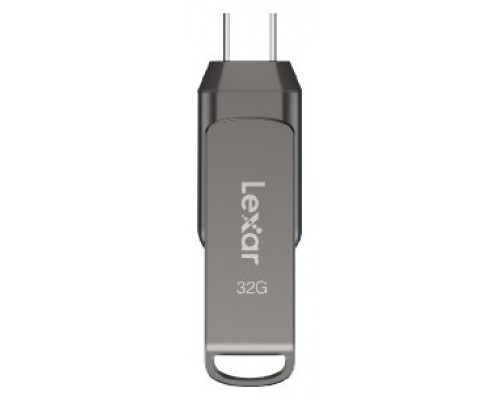 Lexar JumpDrive LJDD400032G-BNQNG unidad flash USB 32 GB USB Tipo C 3.2 Gen 1 (3.1 Gen 1) Gris (Espera 4 dias)