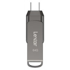 Lexar JumpDrive LJDD400064G-BNQNG unidad flash USB 64 GB USB Tipo C 3.2 Gen 1 (3.1 Gen 1) Gris (Espera 4 dias)