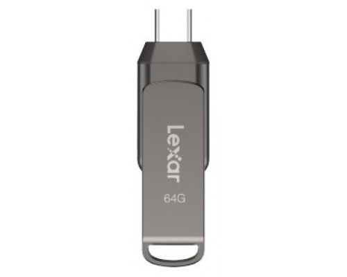 Lexar JumpDrive LJDD400064G-BNQNG unidad flash USB 64 GB USB Tipo C 3.2 Gen 1 (3.1 Gen 1) Gris (Espera 4 dias)