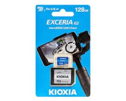 MICRO SD KIOXIA 128GB EXCERIA G2 W/ADAPTOR