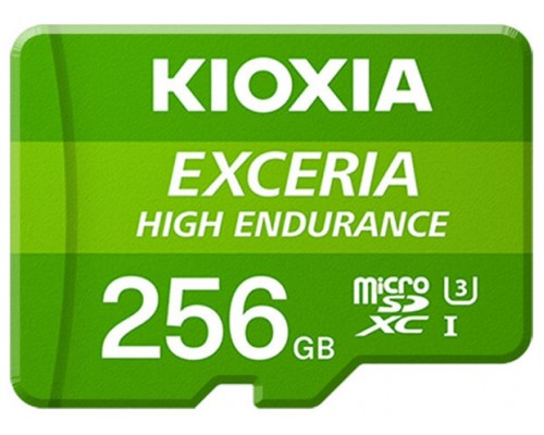 MICRO SD KIOXIA 256GB EXCERIA HIGH ENDURANCE UHS-I C10 R98 CON ADAPTADOR