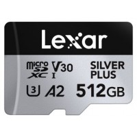 Lexar Professional SILVER PLUS 512 GB MicroSDXC UHS-I (Espera 4 dias)-10513 Lexar Professional SILVER PLUS 512 GB MicroSDXC UHS-I (Espera 4 dias)