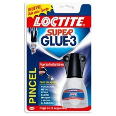 ADHESIVO INSTANTANEO SUPER GLUE-3 5GR. BRUSH + LIMPIA PEGAMENTO GRATIS LOCTITE 2600307 (MIN12) (Espera 4 dias)