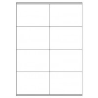 CAJA 100 HOJAS ETIQUETAS BLANCAS CON MÁRGENES-LÁSER/INYECCIÓN DE TINTA/FOTOCOPIADORAS-105X72 MM MEGASTAR LP4MS-10572 (Espera 4 dias)