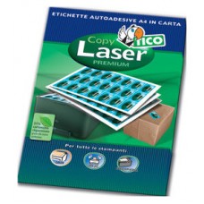 CAJA 100 HOJAS ETIQUETAS BLANCAS SIN MÁRGENES-LÁSER/LÁSER DE COLOR/INYECCIÓN DE TINTA/FOTOCOPIADORAS-52X30 MM TICO LP4W-5230 (Espera 4 dias)