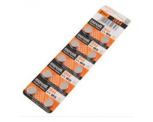 PILAS LR44 MAXELL LR0044-B10 1.5V BLISTER 10 UNIDADES