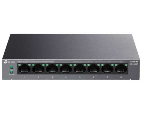 TP-Link LS108GP Switch 8xGb PoE+ 62W Desktop