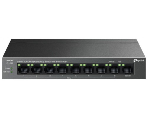 SWITCH NO GESTIONABLE TP-LINK LS109P LITEWAVE 8P