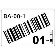 BROTHER Caja de 1 rollo de etiquetas precortadas para estanterias y estanterias paletizadas de 55 x 85 mm. Blanco, para codigos de barras - 340 etiquetas/rollo