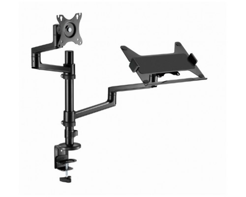 SOPORTE DE MESA GEMBIRD AJUSTABLE BRAZO PARA MONITOR Y BANDEJA PARA PORTÃ?TIL