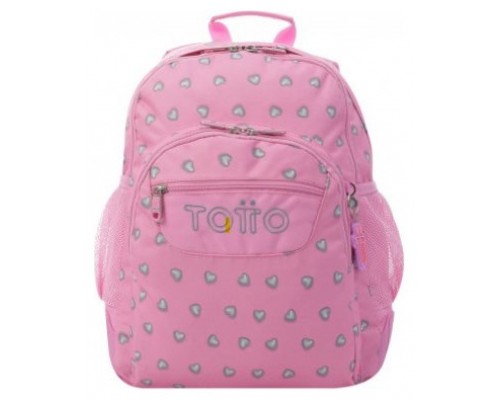 MOCHILA INFANTIL ROSA CORAZONES BOLSILLOS MA04ECO029-2120N-7IU TOTTO (Espera 4 dias)