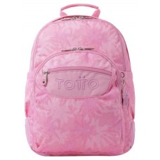 MOCHILA ESCOLAR PALMERAS ROSAS - CRAYOLES TOTTO MA04ECO029-2210N-8IE (Espera 4 dias)