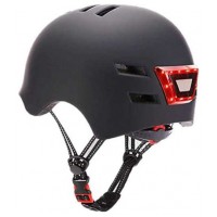 YOUIN CASCO CON LED TRASTERO Y MANDO BLUETOOTH – L NEGRO (Espera 4 dias)