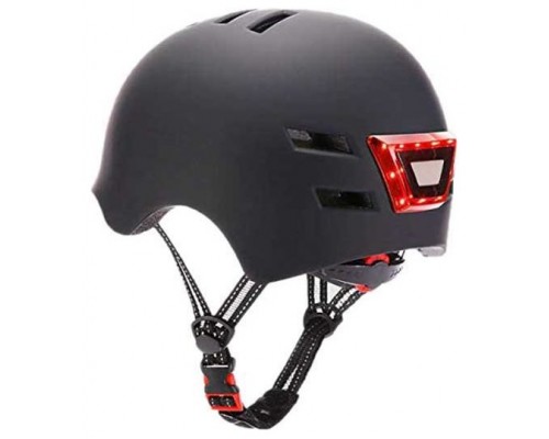 YOUIN CASCO MTB CON LUCES DELANTERA Y TRASTERA &ndash; L NEGRO (Espera 4 dias)