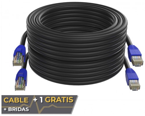 Cable + 1 GRATIS Ethernet CAT6 26AWG Exteriores 7.5m Max Connection (Espera 2 dias)