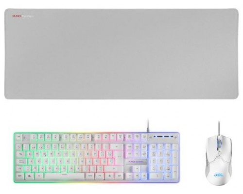 PACK TECLADO MOUSE Y ALFOMBRILLA MARS GAMING MCPX