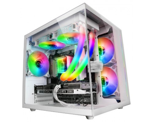 CAJA MICROATX MCVIEW BLANCO MARS GAMING (Espera 4 dias)