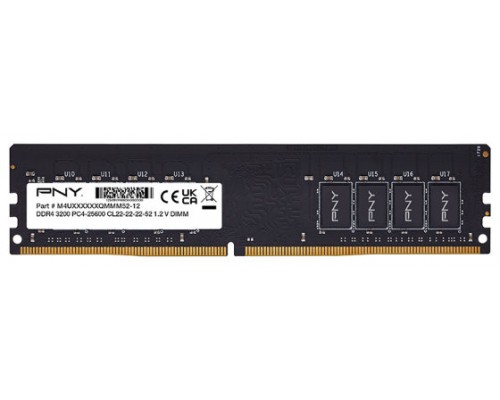 DDR4 8 GB 3200 Mhz. BULK PNY (Espera 4 dias)