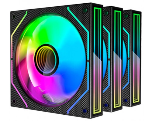 KIT 3 VENTILADORES AUXILIAR MF-3D PRO NEGRO MARS GAMING (Espera 4 dias)