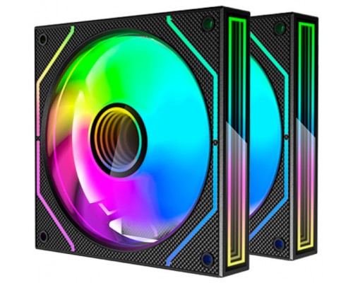 KIT 2 VENTILADORES AUXILIAR MF-3D PRO NEGRO MARS GAMING (Espera 4 dias)